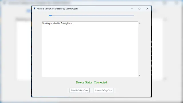 Android SafetyCore Disabler or Enable