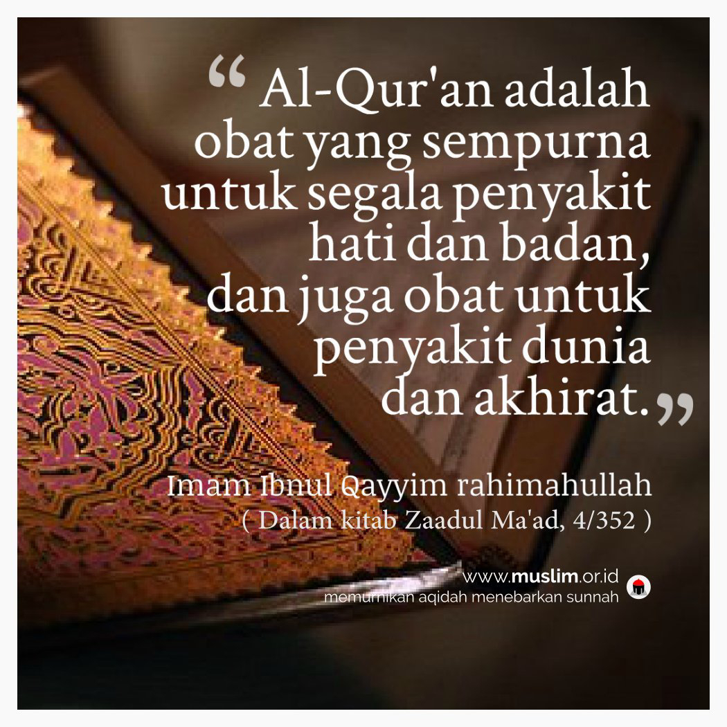 Ayat-ayat Allah dalam Al-Quran penyembuh penyakit.