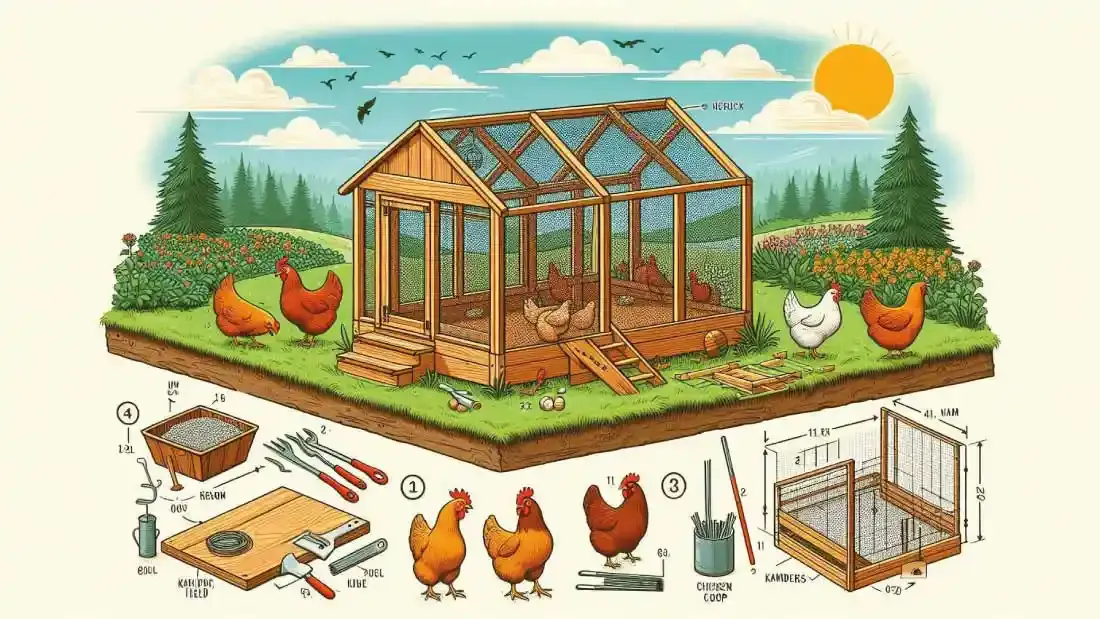 How-to-build-a-chicken-coop-run-on-a-slope