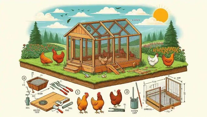 How to build a chicken coop run on a slope?