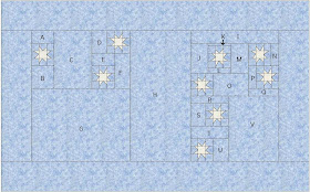 Layout Diagram for Constellation Quilt Along @ Quilting Mod