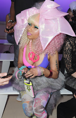 Singer Nicki Minaj attends the Prabal Gurung SpringSummer 2012 collection