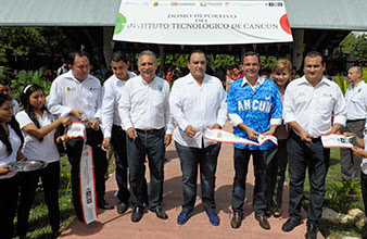 Entrega el Gobernador domo deportivo a la comunidad del Tecnológico de Cancún