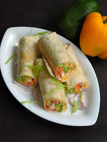 Chicken Wraps with vegetables