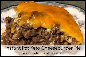Instant Pot Keto Cheeseburger Pie