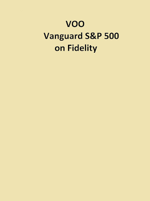 Vanguard VOO on Fidelity