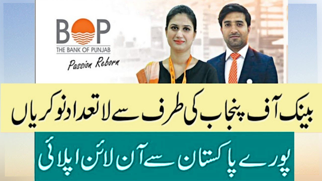 Bank of Punjab Jobs 2021 Online Apply