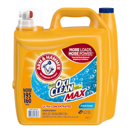 Arm & Hammer Plus OxiClean Max HE Liquid Laundry Detergent, Fresh Scent