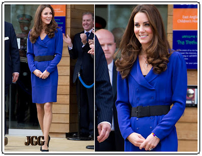 Kate Middleton wearing a royal blue coat dress- 24 Pics