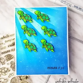 Sunny Studio Stamps: Oceans of Joy Customer Card Share by Waleksa Galindo