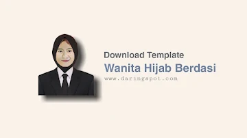 Download Template Jas Wanita Berdasi PNG Berhijab