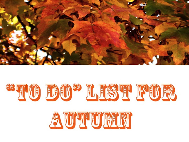 "To do" list for autumn. Fun activities for fall