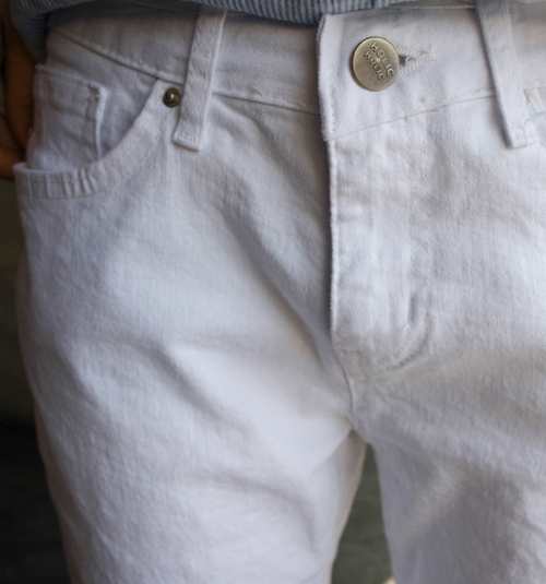 White Regular Fit Pants