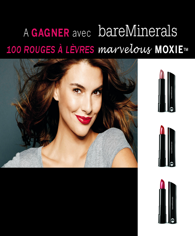 25 lots de 4 rouges à lèvres "Marvelous Moxie" bareMinerals