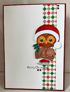 Christmas Card, with robin image.