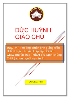 ĐỨC HUỲNH GIÁO CHỦ - Sự-Nghiệp Về Mặt Đạo: Tôn-Giáo Phật-Giáo Hòa-Hảo (Chương XIII HỌC PHẬT)