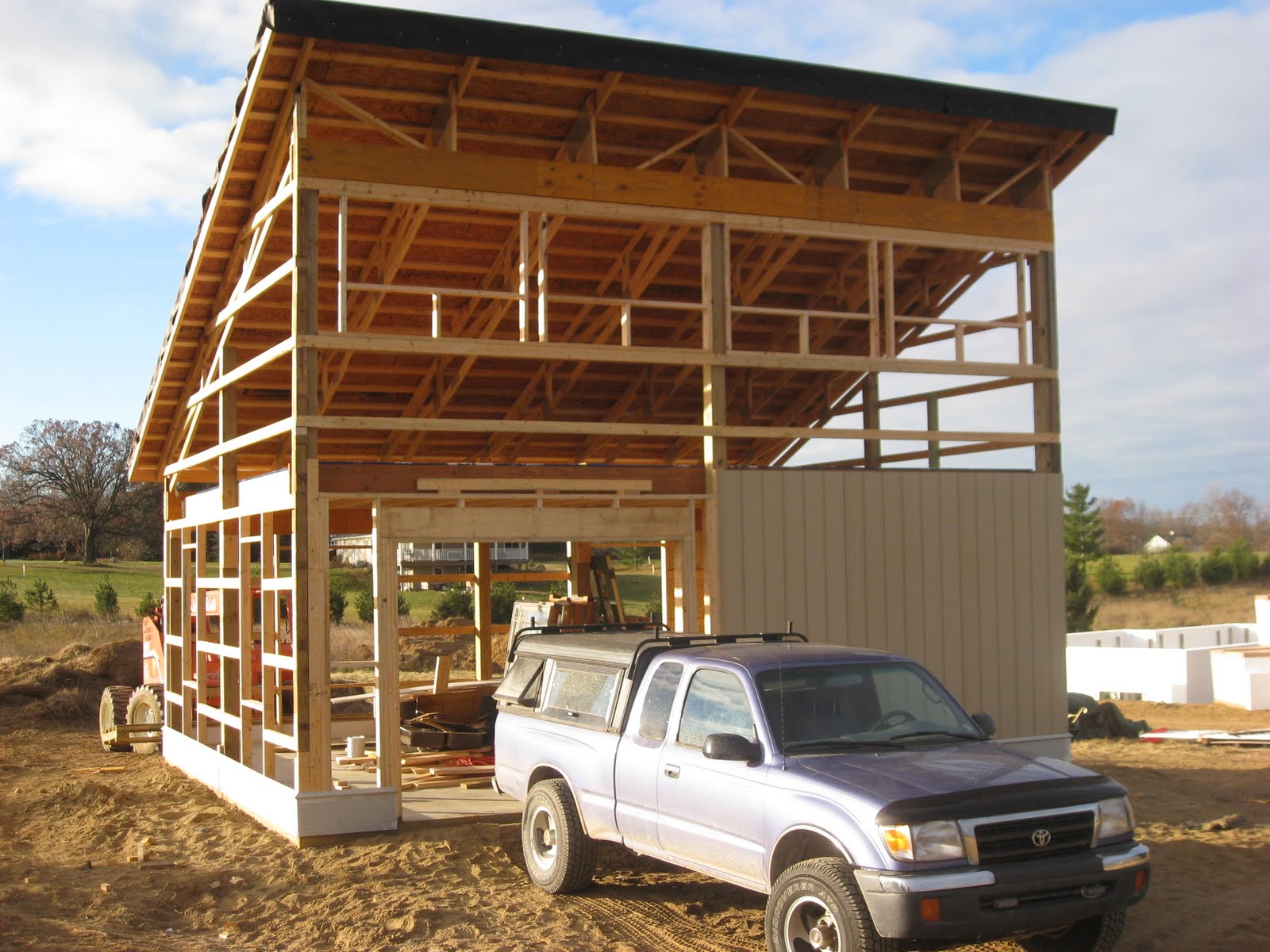 Building our Sustainable Honey Prairie House: Pole Barn/Shed 