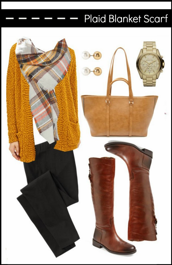 how to style the zara plaid blanket scarf because shanna said so
