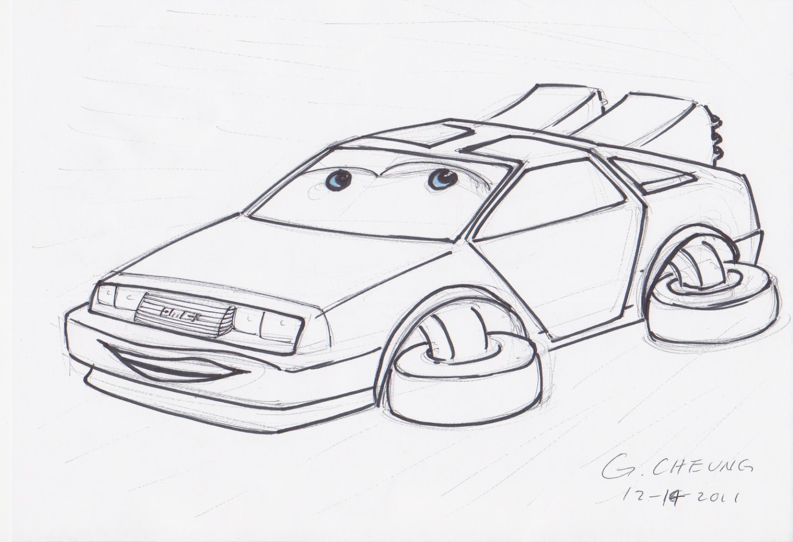 PZ C: cartoon car