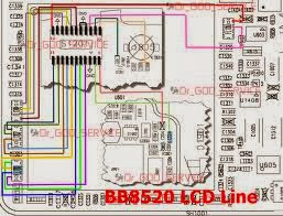 BLACKBERRY  8520 LCD LINE
