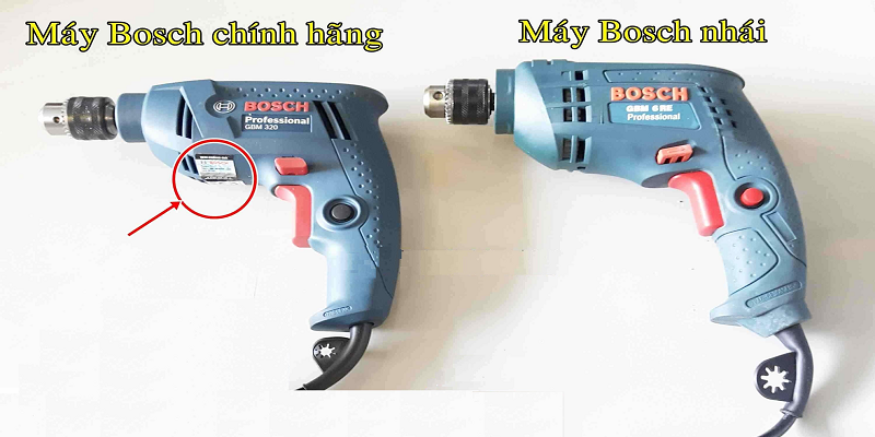 Phân biệt máy khoan bosch thật giả