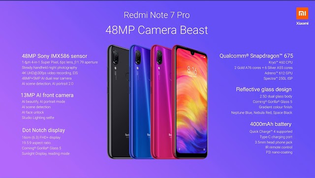 Redmi Note 7 Pro Full Specification & Price