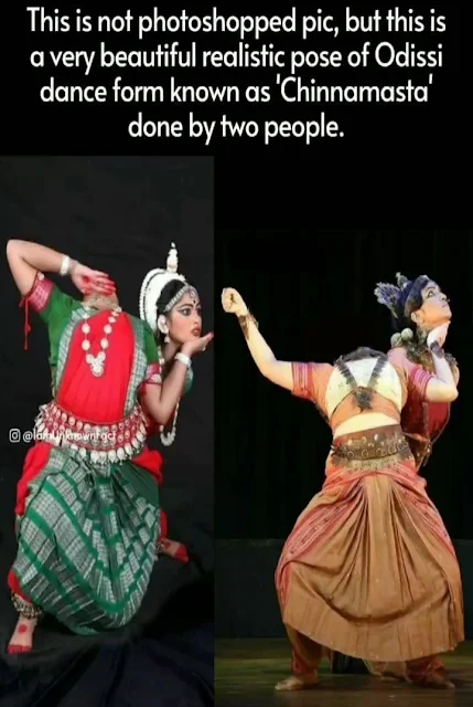 "Chinnamasta"......Perfect Coordination of two Odissi Dancers. Chinnamasta is an aspect of the Dasamahavidya form of Maa Adishakti.