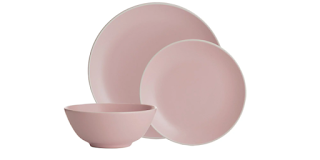 Mason Cash  Classic Collection 12-Piece Dinnerware Set - Pink