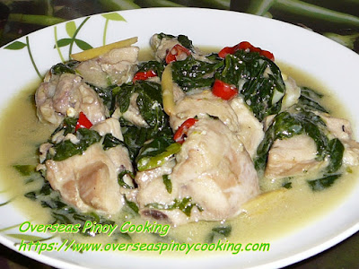 Chicken in Coconut Milk with Spinach