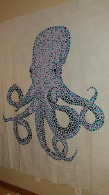 Octopus quilt made with circles