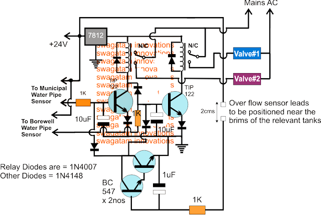 Two Pipe Water Pump Valve Controller Circuit