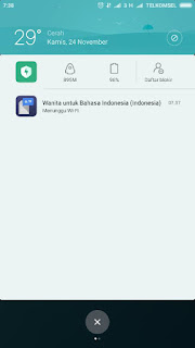 mengatasi notifikasi wanita untuk bahasa indonesia di xiaomi