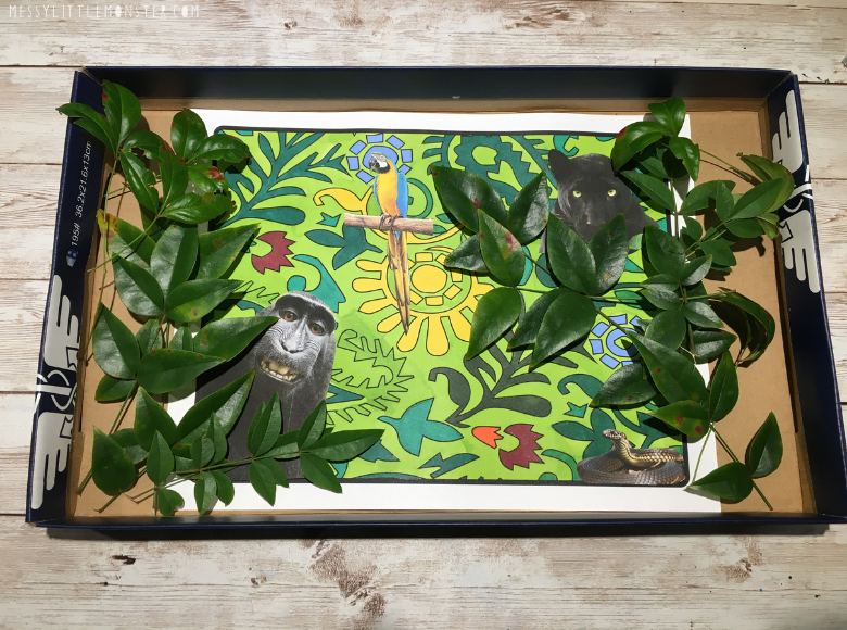 Rousseau jungle craft - famous artist art projects for kids