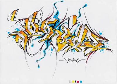 Graffiti_Fonts_Wildstyle_Sketches_Yellow_Color