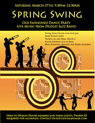 Dudley House Spring Swing 2010 poster