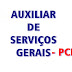 AUXILIAR DE SERVIÇOS GERAIS PCD 