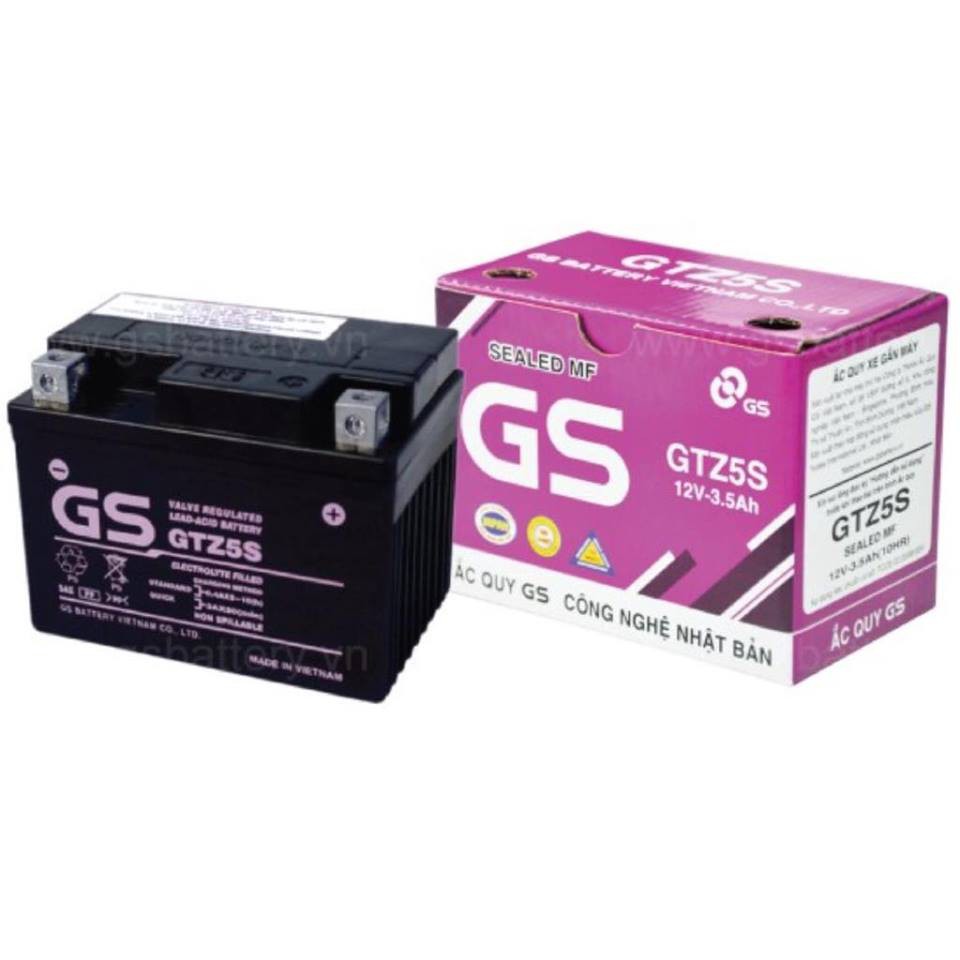 Bình ắc quy GS MF GTZ5S 12V 3.5AH