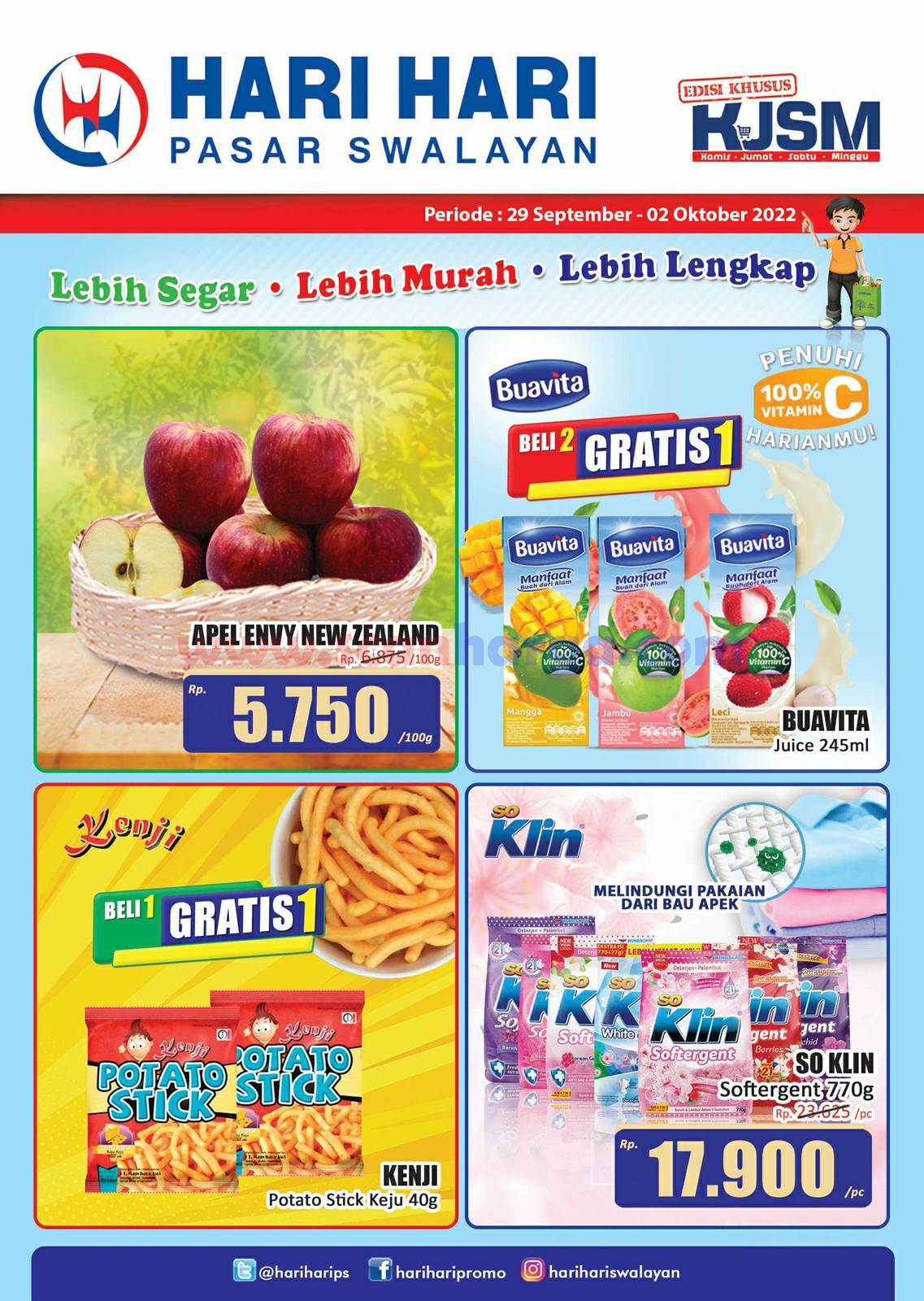 Katalog Promo JSM Hari Hari Swalayan Weekend 29 September - 2 Oktober 2022