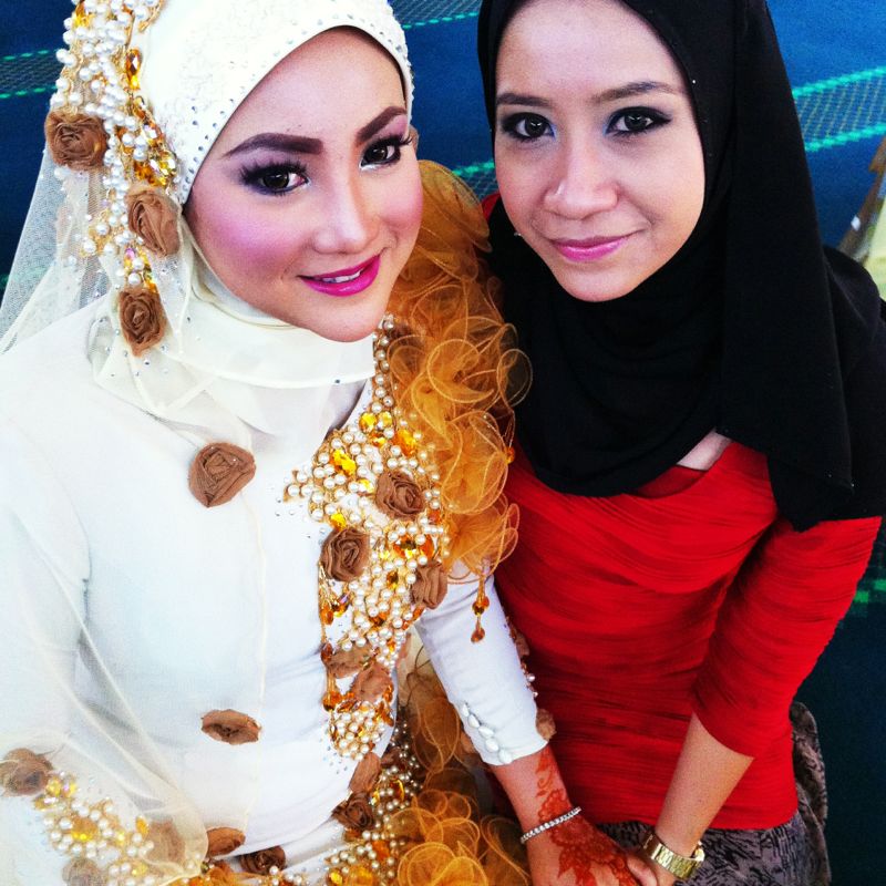  Gambar terbaru  majlis pernikahan Siti Fazurina dan Hykal 