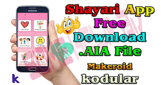 Free download SMS shayri app aia file Kodular (Makeroid) 
