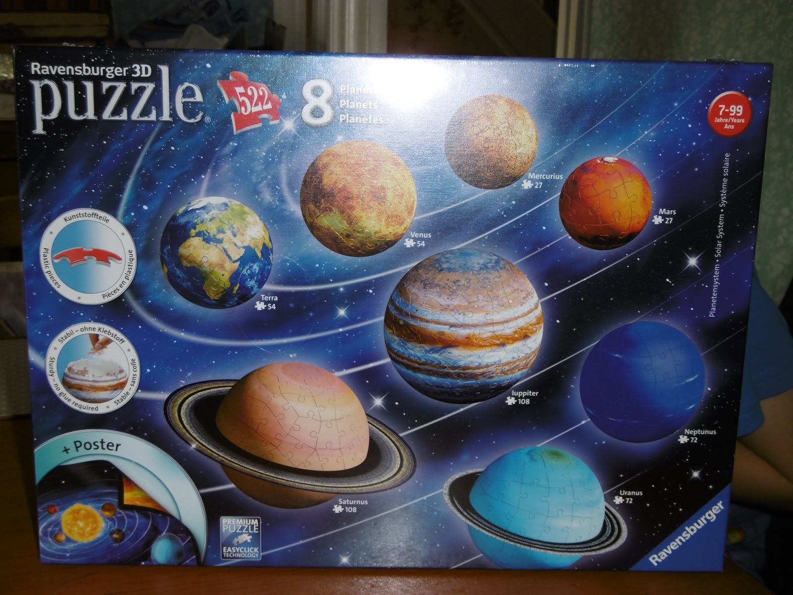 Ravensburger 3d Puzzle Planetary Solar System Set Review