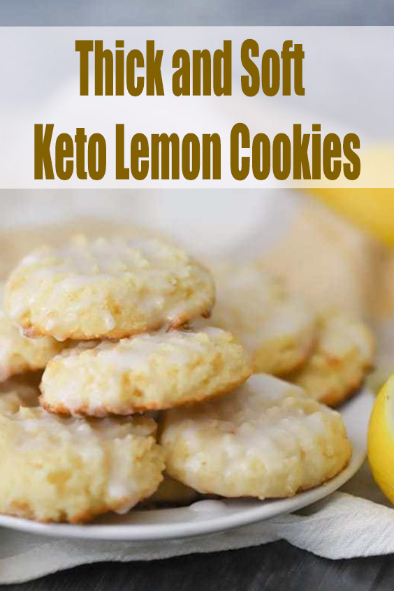Thick and Soft Keto Lemon Cookies