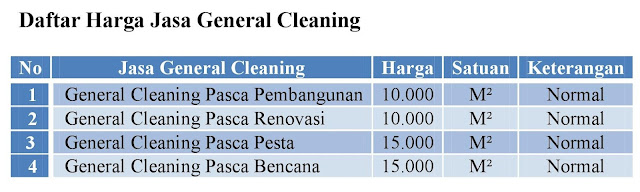 harga jasa general cleaning service surabaya