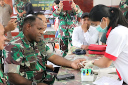 Kodim Jayawijaya Gelar Donor Darah Rayakan Hari Juang TNI AD