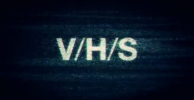 VHS 2012 anthology horror film title in found footage format under Magnet Releasing and The Collective