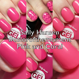 Sally Hansen Miracle Gel #colorofthemoment Pink and Coral