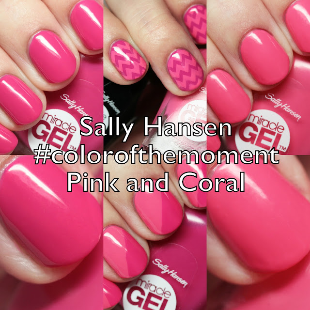Sally Hansen Miracle Gel #colorofthemoment Pink and Coral