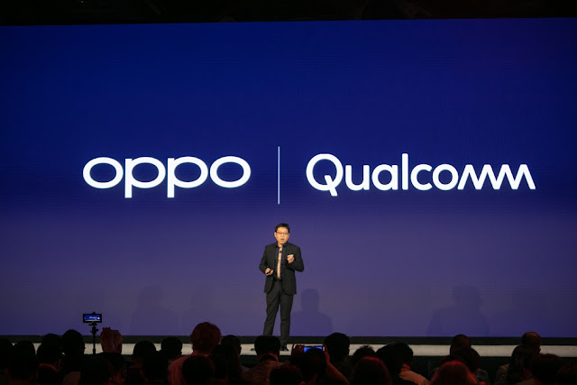 Alen Wu, OPPO Vice President and President of Global Sales, delivers a keynote Speech at the Qualcomm Snapdragon Tech Summit