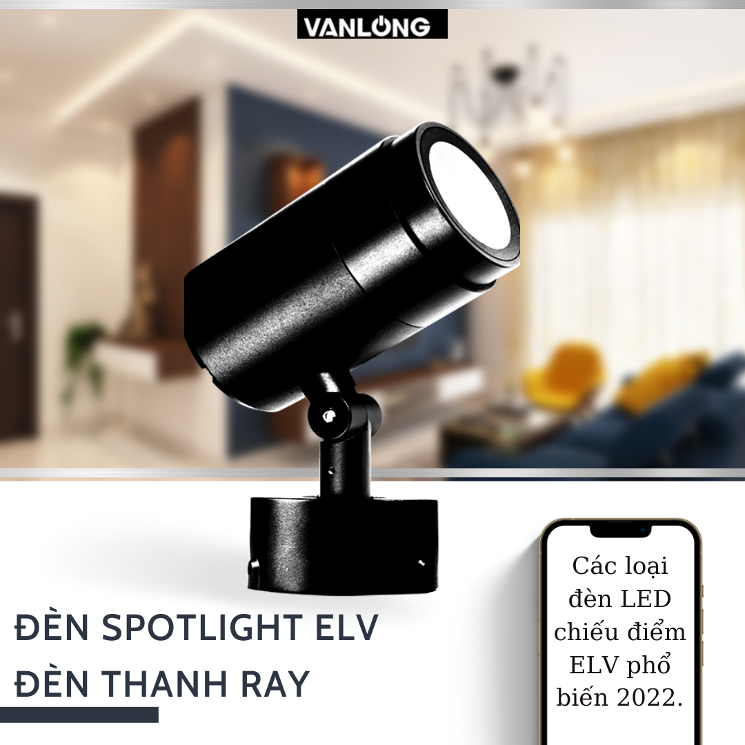 Tìm hiểu về đèn spotlight ELV - đèn thanh ray