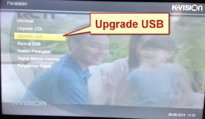 Masuk ke Upgrade USB